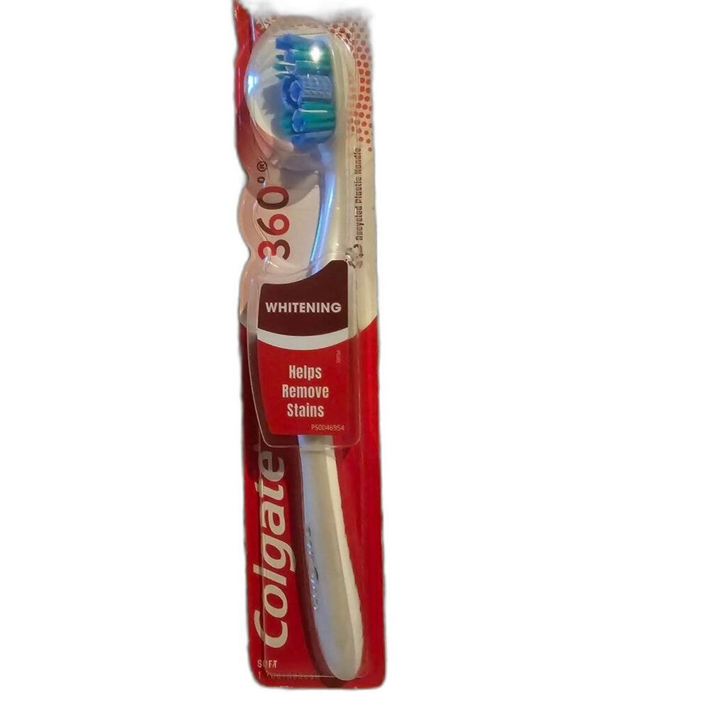 Colgate 360 Optic White Whitening Toothbrush - Soft NEW